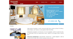 Desktop Screenshot of hotelpaissandu.com.br