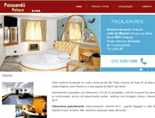 Tablet Screenshot of hotelpaissandu.com.br